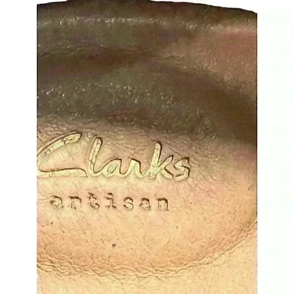 Clarks Artisan Sz.‎ 7.5 Wilrose Jade Brown Nubuck Ankle Bootie Work Casual Wear